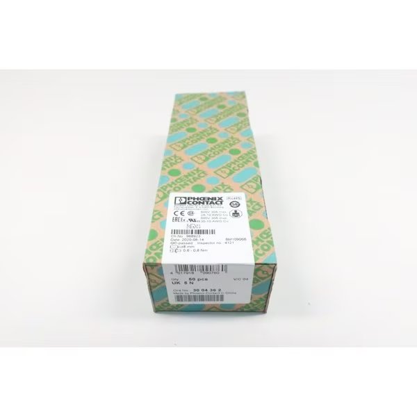 Box of 50 Terminal and Contact Block, Phoenix Contact, Mfr#: 968923 UK 5 N